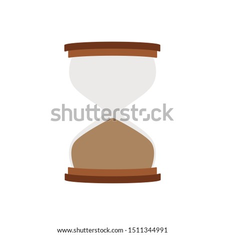 A classic hourglass done vector sand illustration