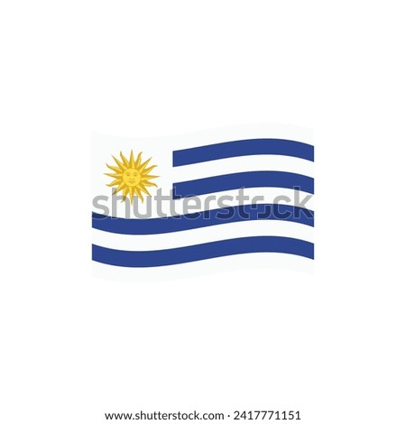 Flag of Uruguay vector symbol