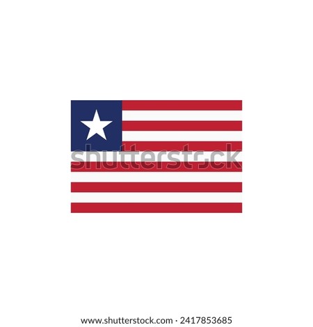 Flag of Liberia vector symbol