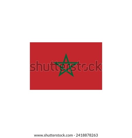 Flag of Morocco vector symbol sign