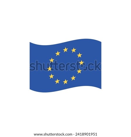 Flag of European Union EU vector symbol