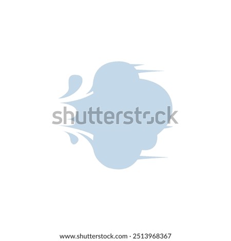 Dashing away emoji vector gone fast speed vector illustration