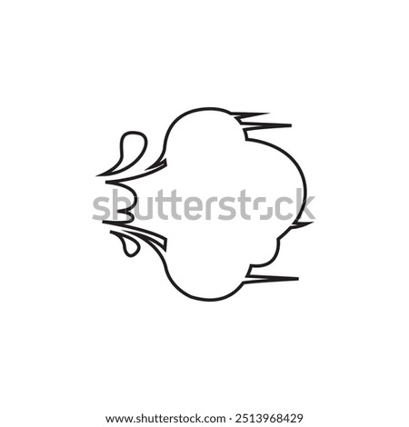 Dashing away emoji vector gone fast speed vector illustration