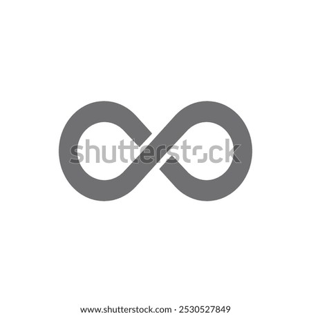 Infinity symbol emoji vector illustration