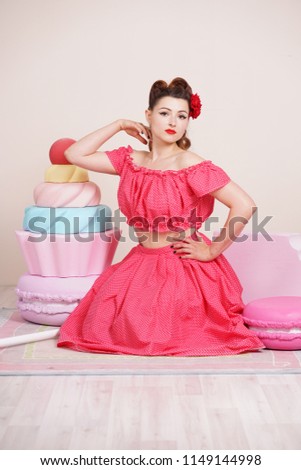 free photos pin up girl with cake avopix com