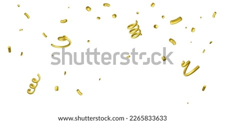 Similar – Image, Stock Photo Colorful confetti on yellow background