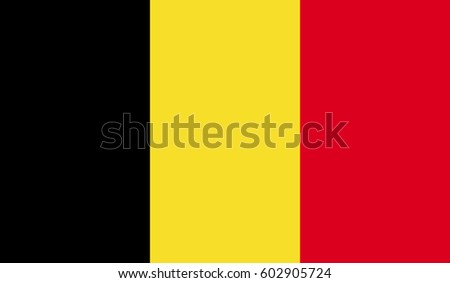 Belgium Flag Vector Foto d'archivio © 