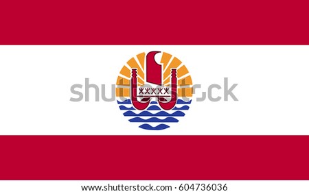 French Polynesia Flag Vector
