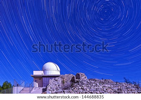 Polaris above Astronomical center