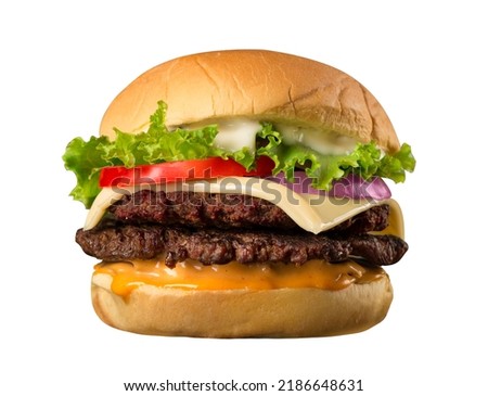 Similar – Foto Bild Rindfleisch-Burger für Hamburger auf dem Flammengrill