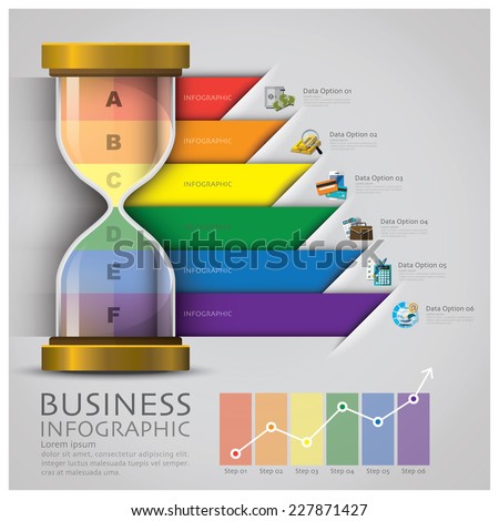 Sandglass Money And Financial Business Infographic Design Template