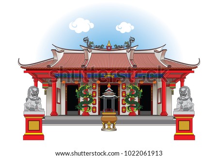 Vihara Budha.
The Vihara is a Buddhist temple, it can also be called a Kuil.