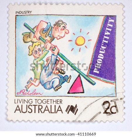 AUSTRALIA - CIRCA 1988: A stamp printed in Australia of the 