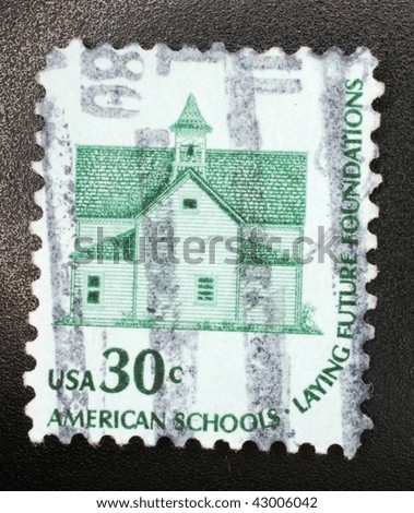 UNITED STATES OF AMERICA - CIRCA 1979: A stamp printed in the USA shows text \