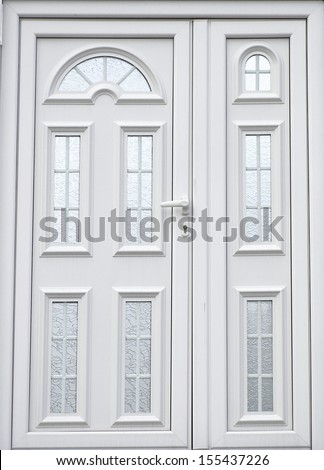 white paint door in home