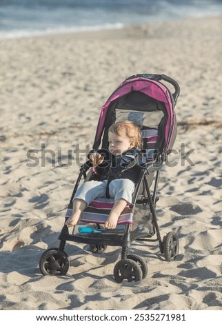 Similar – Foto Bild Spaziergänger mit Brandung am Strand von Sao Pedro de Moel in Portugal