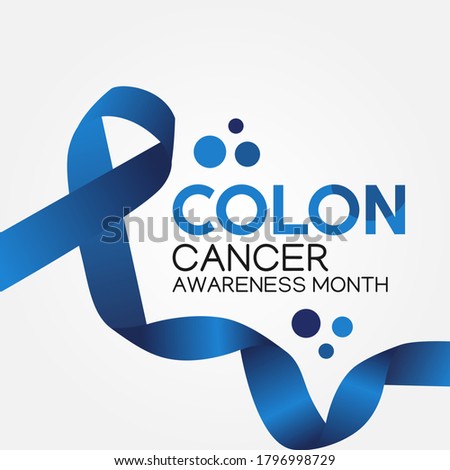 Colon Cancer Awareness Month Vector Illustration