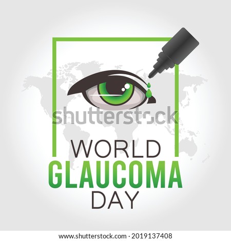 World Glaucoma Day Vector Illustration. Suitable for greeting card poster and banner.