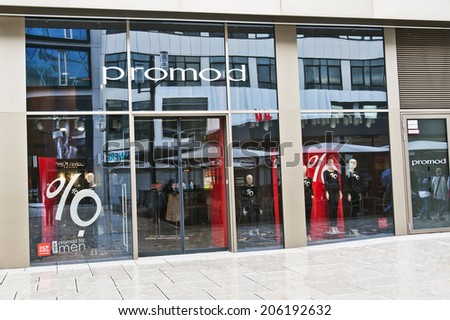 FRANKFURT,GERMANY-JUNE 29:Promod store on June 29,2014 in Frankfurt, Germany.