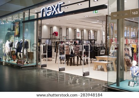 KLAIPEDA,LITHUANIA - JUNE 02: NEXT store on June 02, 2015 in Klaipeda, Lithuania. Next plc is a British multinational clothing, footwear and home products retailer.