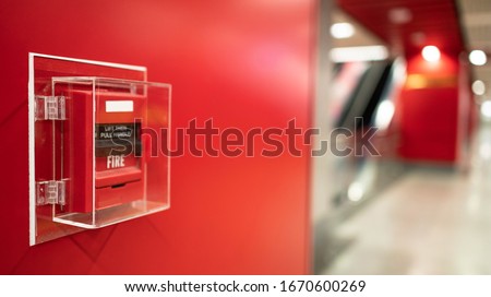 Similar – Image, Stock Photo Fire buttons on control panel in cockpit