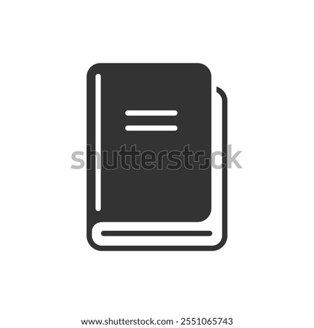 Book icon isolated vector illustration on white background