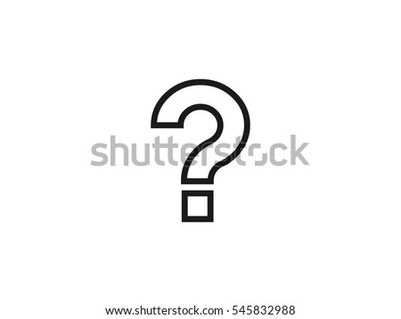 Question mark icon vector illustration on white background