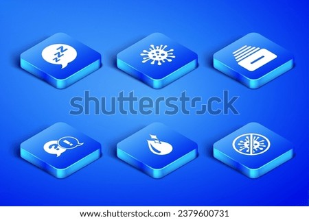 Set Stop virus, bacteria, Speech bubble with snoring, Clean water drop, Question and Exclamation, Bacteria and Drawer documents icon. Vector
