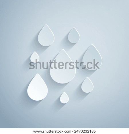 Similar – Image, Stock Photo Water drop cut out on paper with world map on dark blue background. International Earth Day. Copy space. Vertical photo.