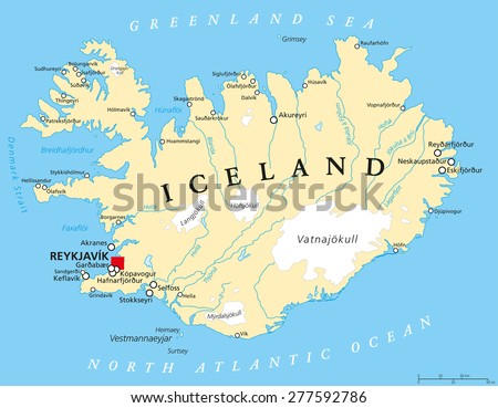 Iceland On World Map