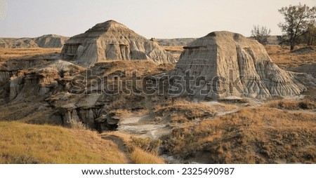 Image, Stock Photo Badlands in Alberta Canada