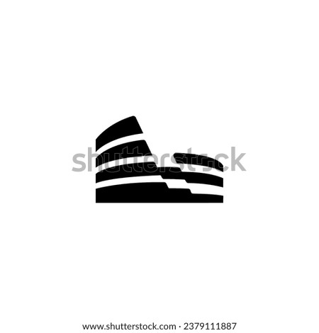 Minimal, simple Colosseum Logo icon vector illustration template