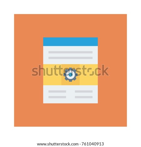 web page square flat