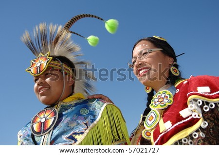 WEST VANCOUVER, BC, CANADA - JULY 10: Portrait of Native Indians taken during annual Squamish Nation Pow Wow on July 10, 2010 in West Vancouver, BC, Canada