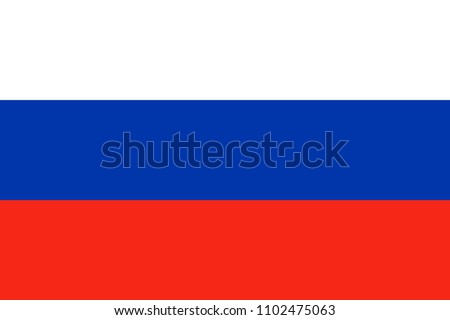 Russian flag. Flag of Russia. Vector illustration suitable for banner or background.