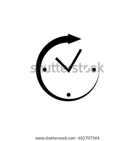 Clock watch ticker vector icon