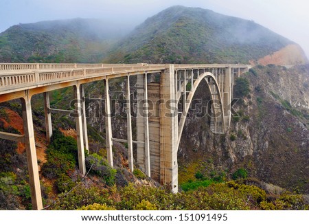 Bixby Bridge, Pacific Coast Highway in Big Sur, California
