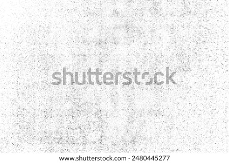 Black Comic Texture On White Background. Old Paper. Modern Dotted Futuristic Backdrop. Fade Noise Overlay. Half Tone Noise. Abstract Wall Pattern. Vector Illustration, Eps 10.