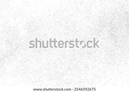 Distressed black texture. Dark grainy texture on white background. Dust overlay textured. Grain noise particles. Rusted white effect. Grunge design elements. Vector illustration, EPS 10