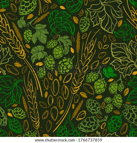 Similar – Image, Stock Photo fresh bio hop Bio Field