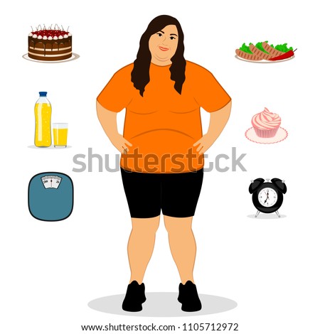 Fat Woman Drawing 