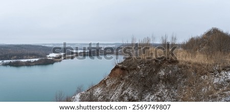 Similar – Foto Bild Am Ende des Tales liegt noch Schnee