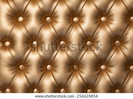 diamond stitched leather furniture for background or texture