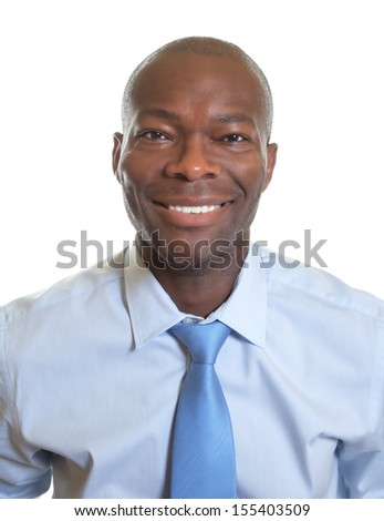 Portrait of african business man with tie