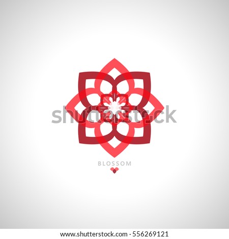 Flower Logo Stock Vector 556269121 : Shutterstock