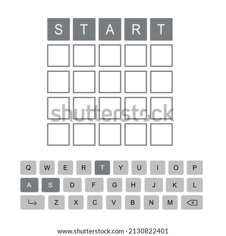 wordle games with start typing keyboard try to guess