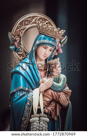 Our lady of perpetual help catholic Virgin Mary statue Foto d'archivio © 