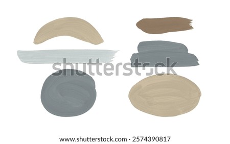 Similar – Image, Stock Photo Khaki brown template in form of sandy seaside shore dune. Pastel ocher color solid gesso emboss design. Closeup view with ecru cream space for text