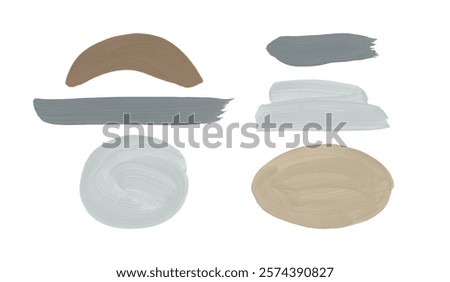 Similar – Image, Stock Photo Khaki brown template in form of sandy seaside shore dune. Pastel ocher color solid gesso emboss design. Closeup view with ecru cream space for text