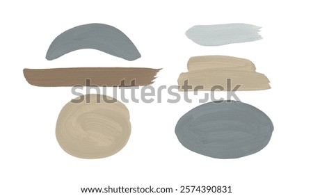 Similar – Image, Stock Photo Khaki brown template in form of sandy seaside shore dune. Pastel ocher color solid gesso emboss design. Closeup view with ecru cream space for text